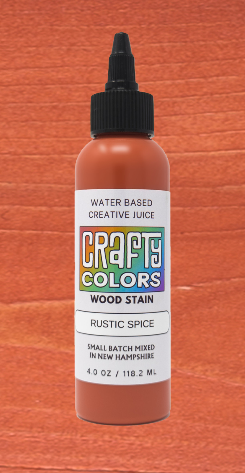 Brick Red Wood Stain – Crafty Colors Vibrant Water Based Wood Stains