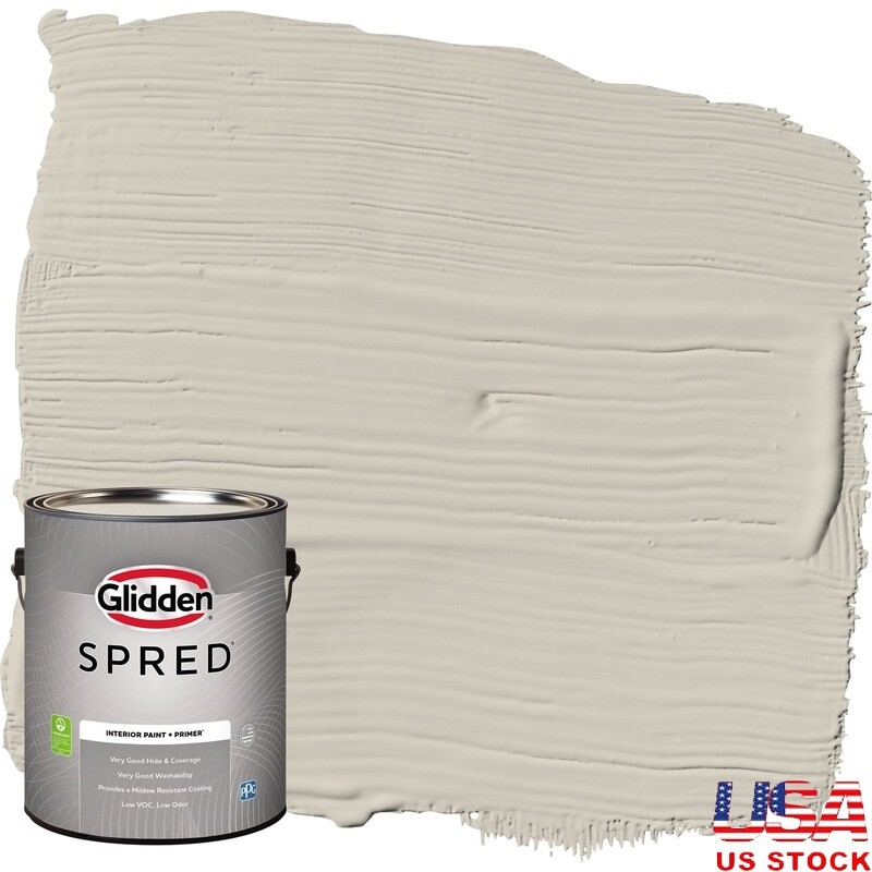 Interior Wall Paint Eggshell Low VOC Washable Mildew Resistant Primer All-in-One