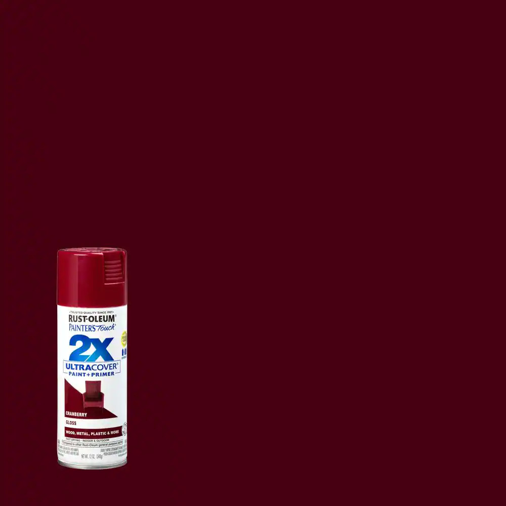 12 Oz. Gloss Cranberry General Purpose Spray Paint (6-Pack)
