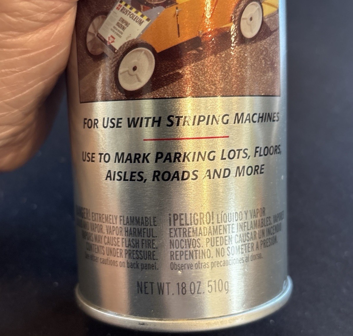 Rust Oleum Professional Inverted Striping Paint 18 Oz Pack Of 3 Black