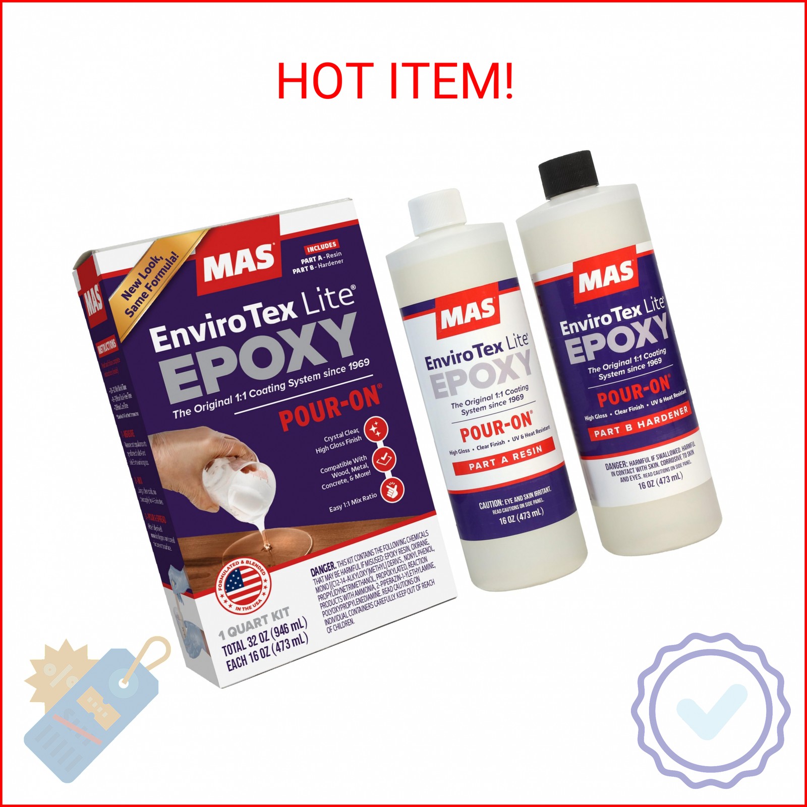 Environmental Technology 2032 32-Ounce Kit Lite Pour-On, High Gloss Finish