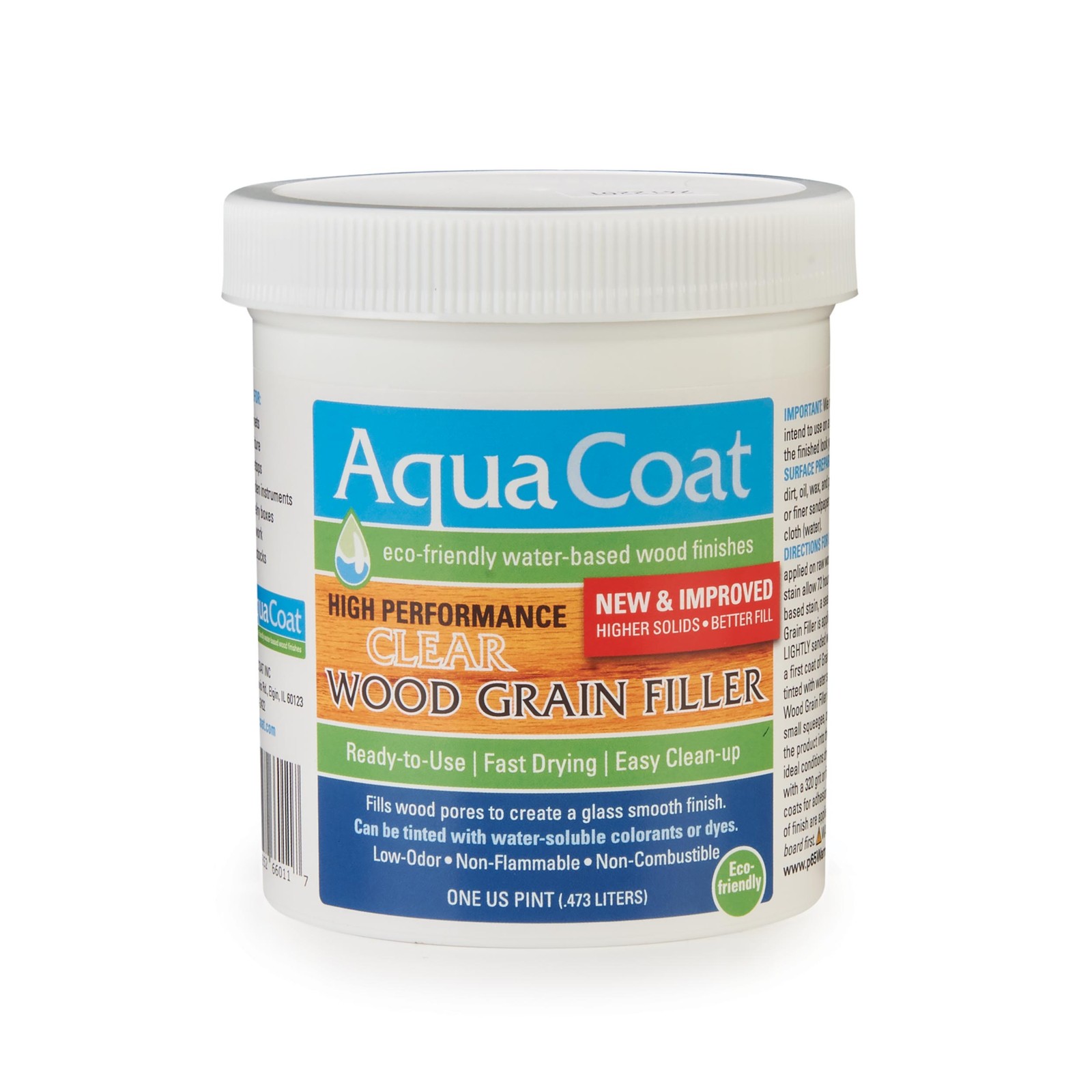 Aqua Coat High Performance Clear Wood Grain Filler – Pint