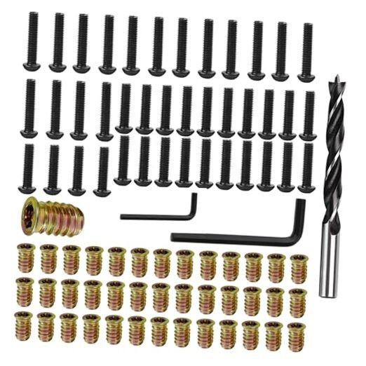 1/4″-20 Threaded Inserts for Wood Pcs 1/4″ 1/4″-20 x 3/4″ / 1/4″-20 x 1-1/4″ 40