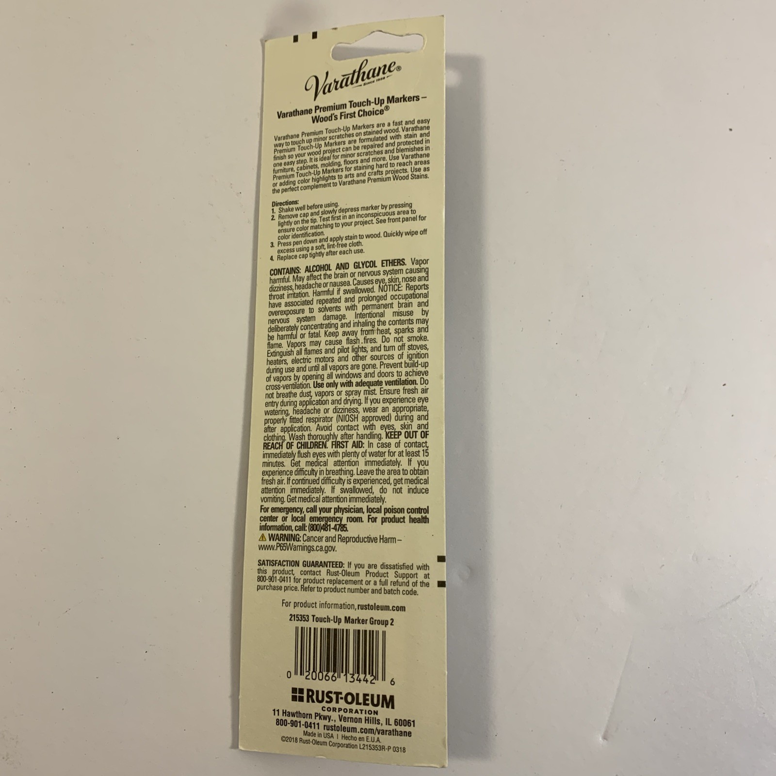 Varathane Touch-Up Marker 0.3 fl oz Color Group 2 Ipswich Pine Summer Oak Pecan