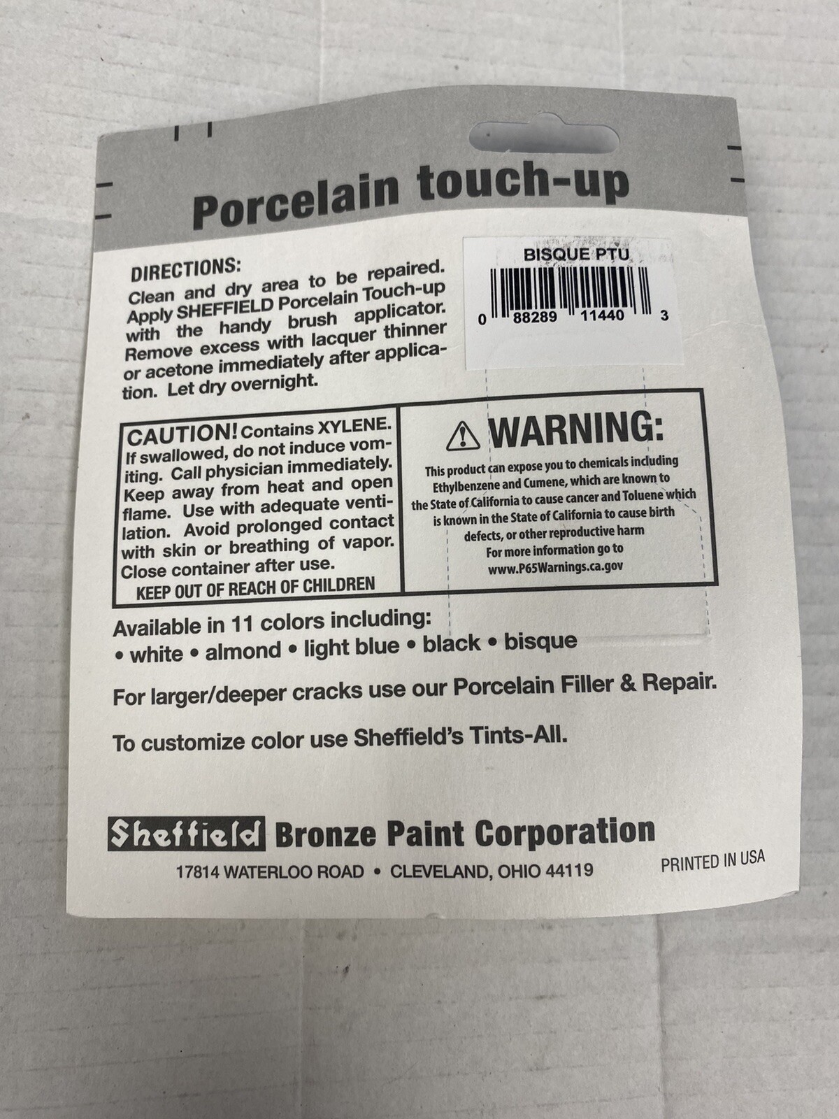 Sheffield 1440 Porcelain Touch-Up BISQUE 1 Fl Oz