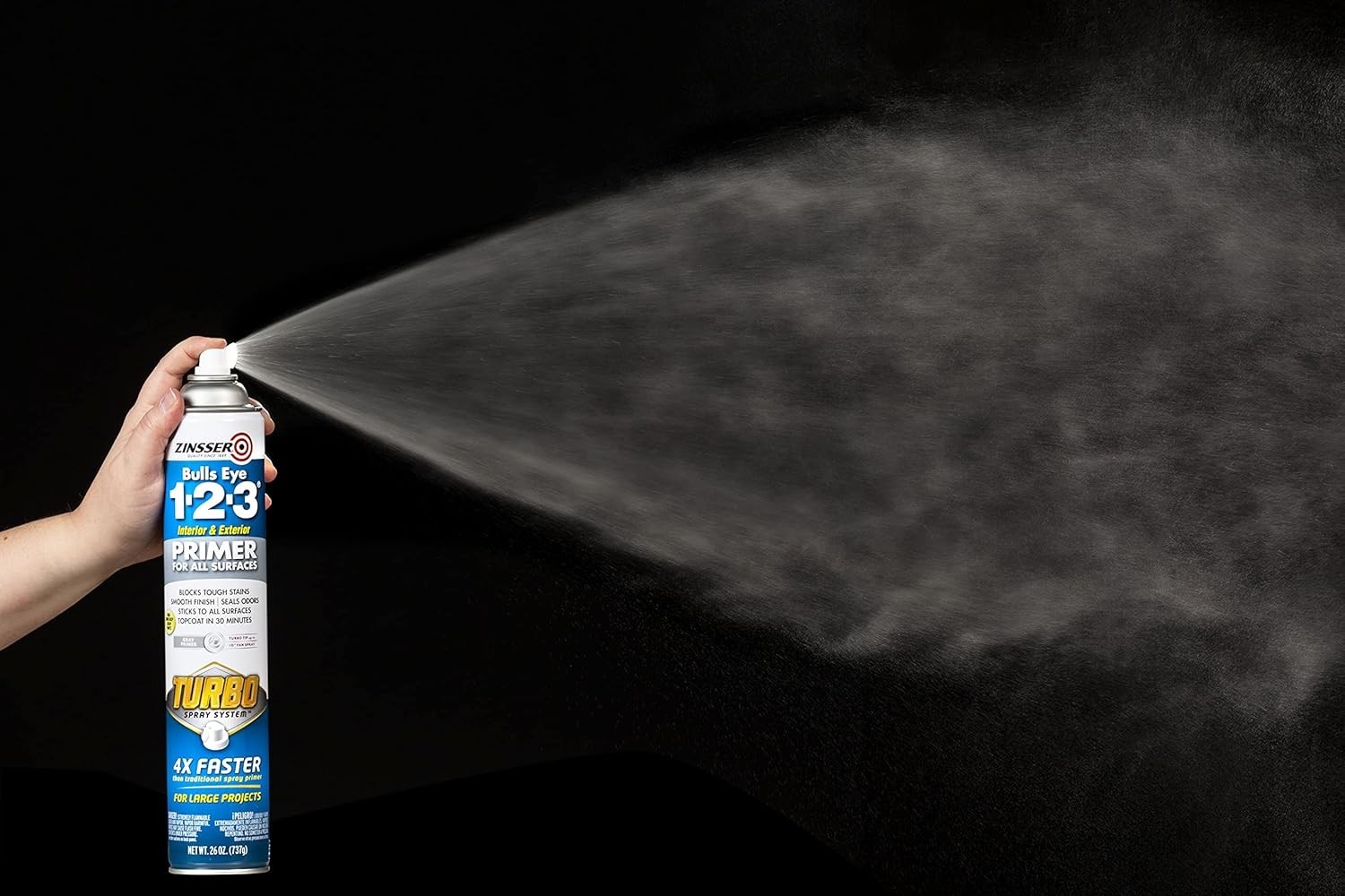 Fast-Drying 26 oz Gray Primer Spray – Versatile Oil-Based Interior/Exterior Use