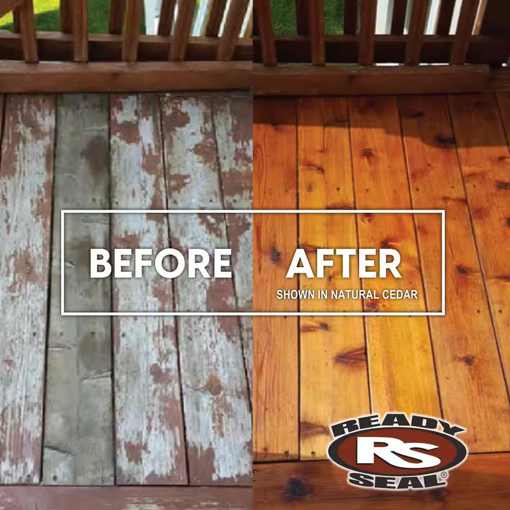 1 Gal. Dark Walnut/Flat Semi-Transparent Wood Deck Stain and Sealer