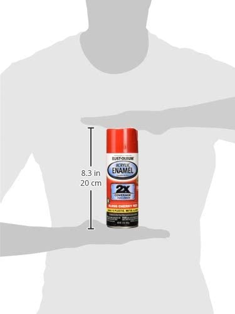271920 Acrylic Enamel 2X Spray Paint, 12 Oz, Gloss Cherry Red