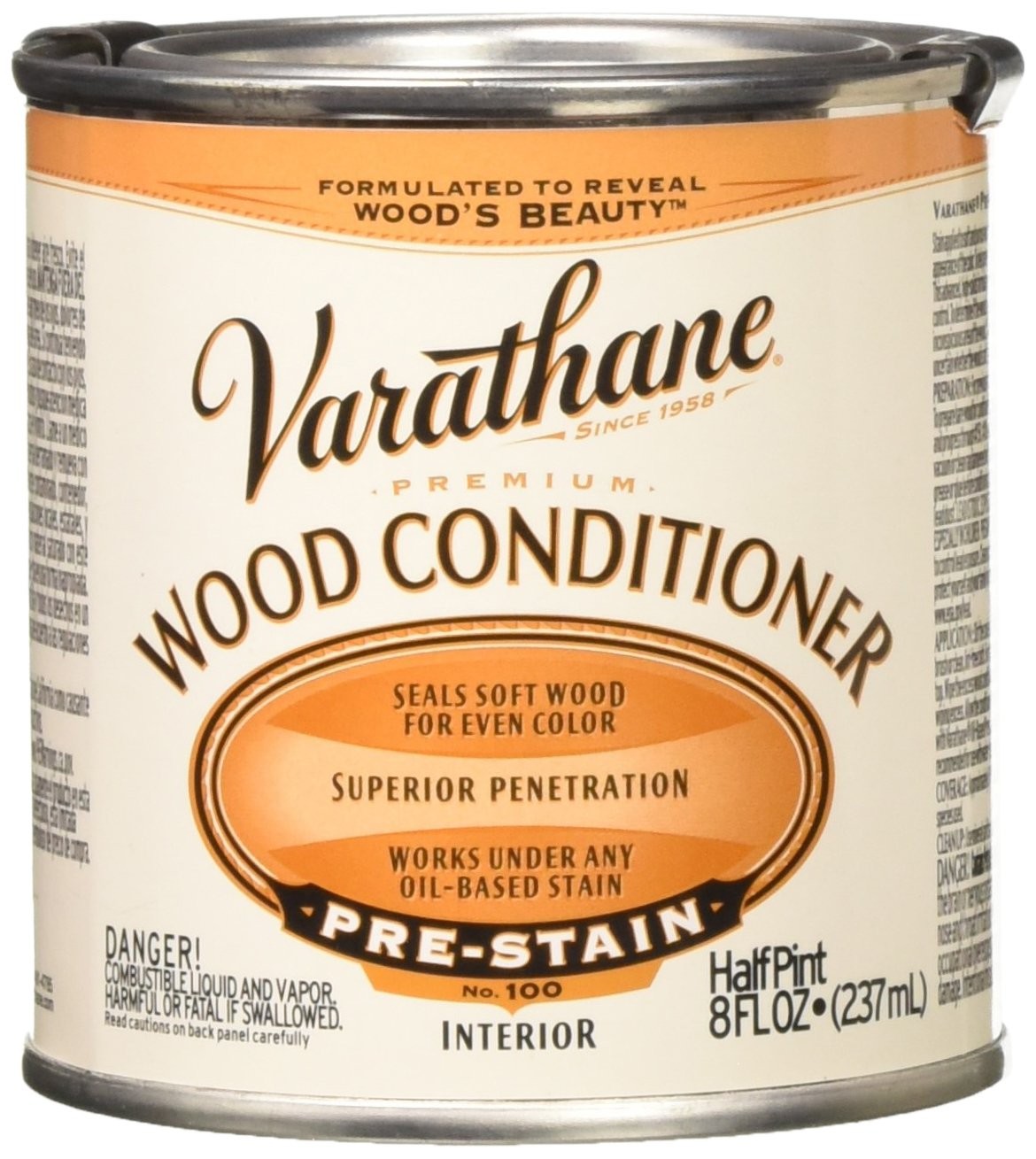 211776 Premium Wood Conditioner, Half Pint