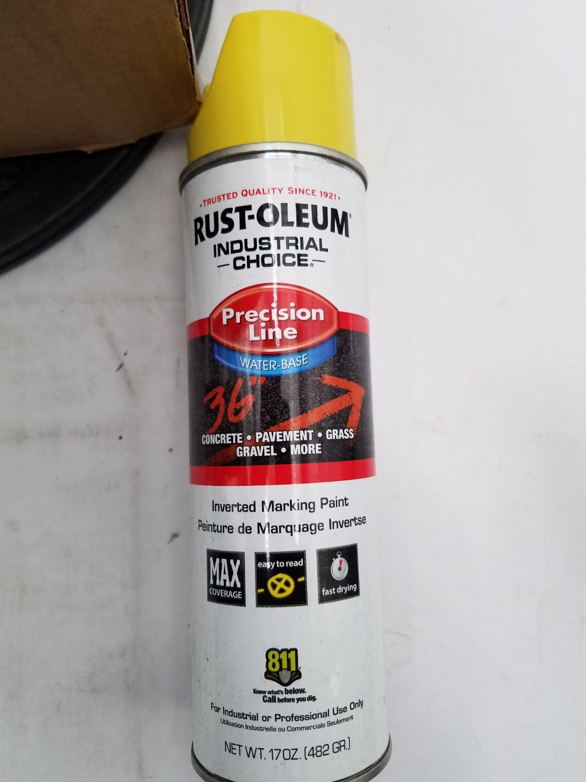 10 pack of Rust-Oleum 203034 600-700 Linear ft. Inverted Marking Paint 17 oz.