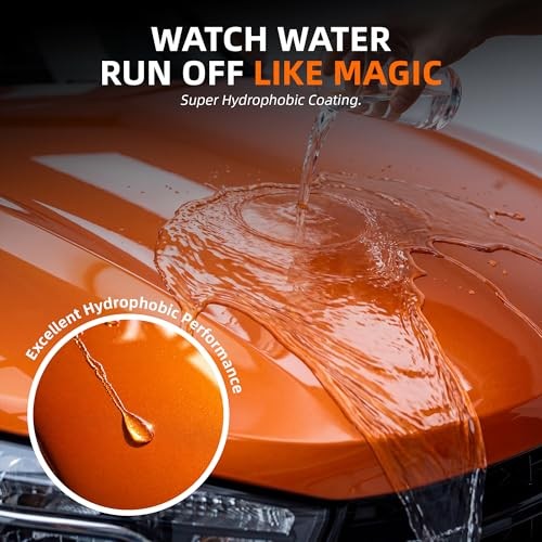 Ceramic Coating for Cars – Quick Effect Spray Coating, Extremely Hydrophobic