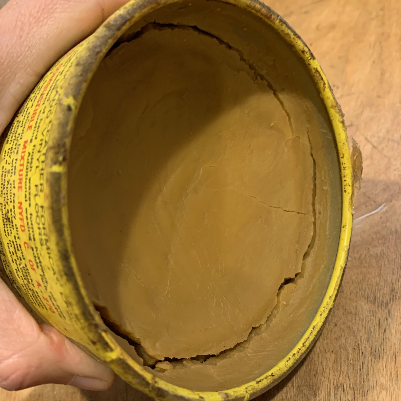 SC Johnson Paste Wax Vintage Original Formula 16oz Container 80% Full