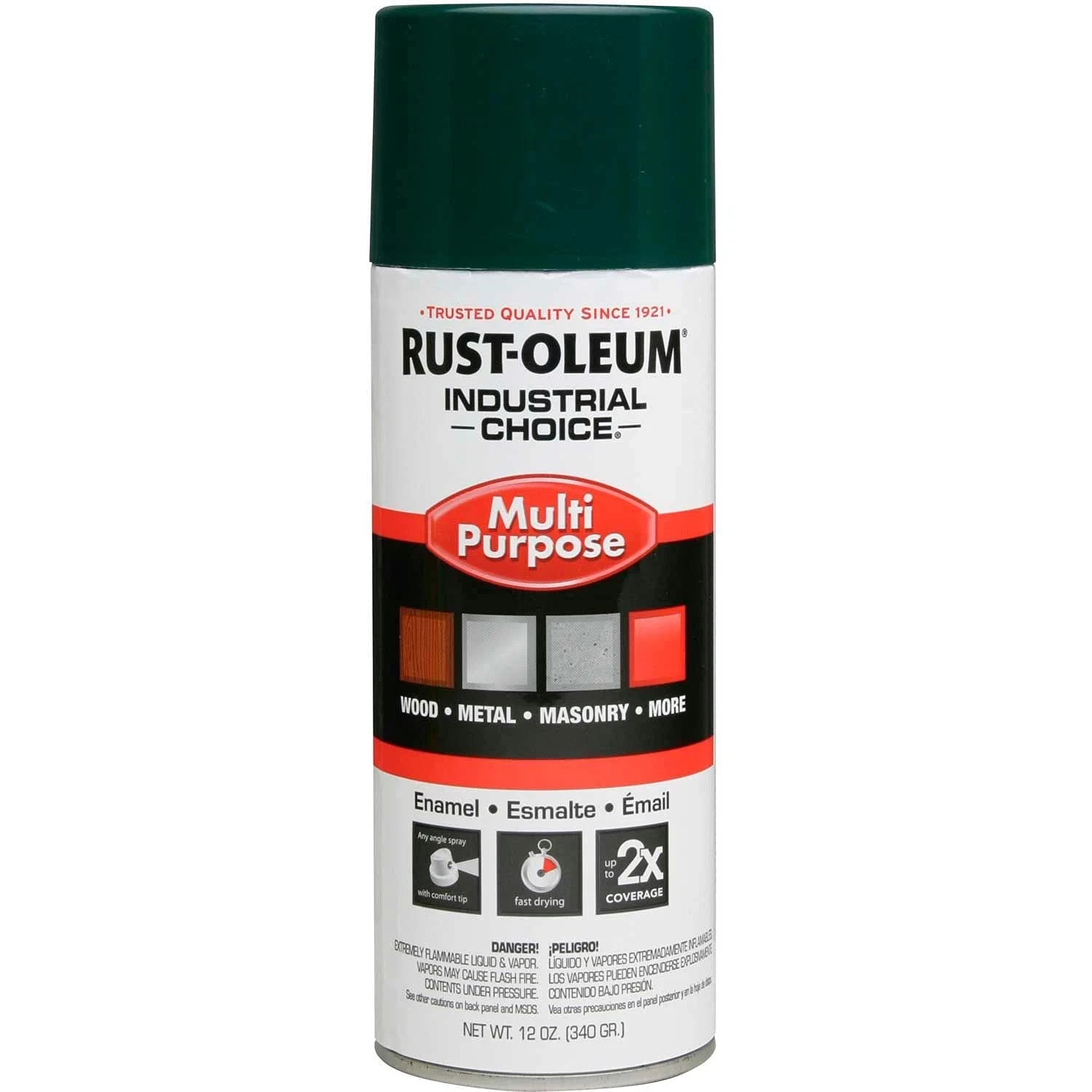 (6 Pk) Rust-Oleum 1638830 Industrial Choice 1600 Syst. Multi-Purpose Spray Paint