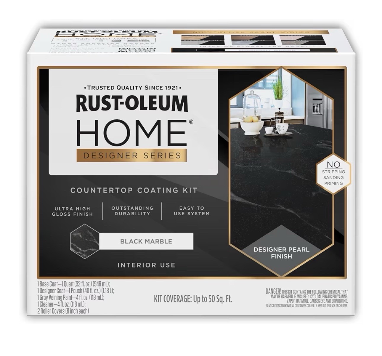 Rust-Oleum HOME Designer Series Black Marble Countertop Coating Kit