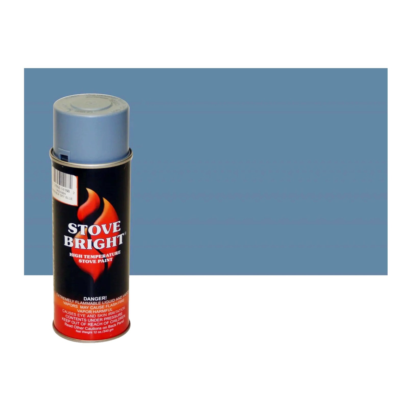 Stove Bright High Temp Spray Paint Metallic Up To 1200°F Sky Blue 12oz