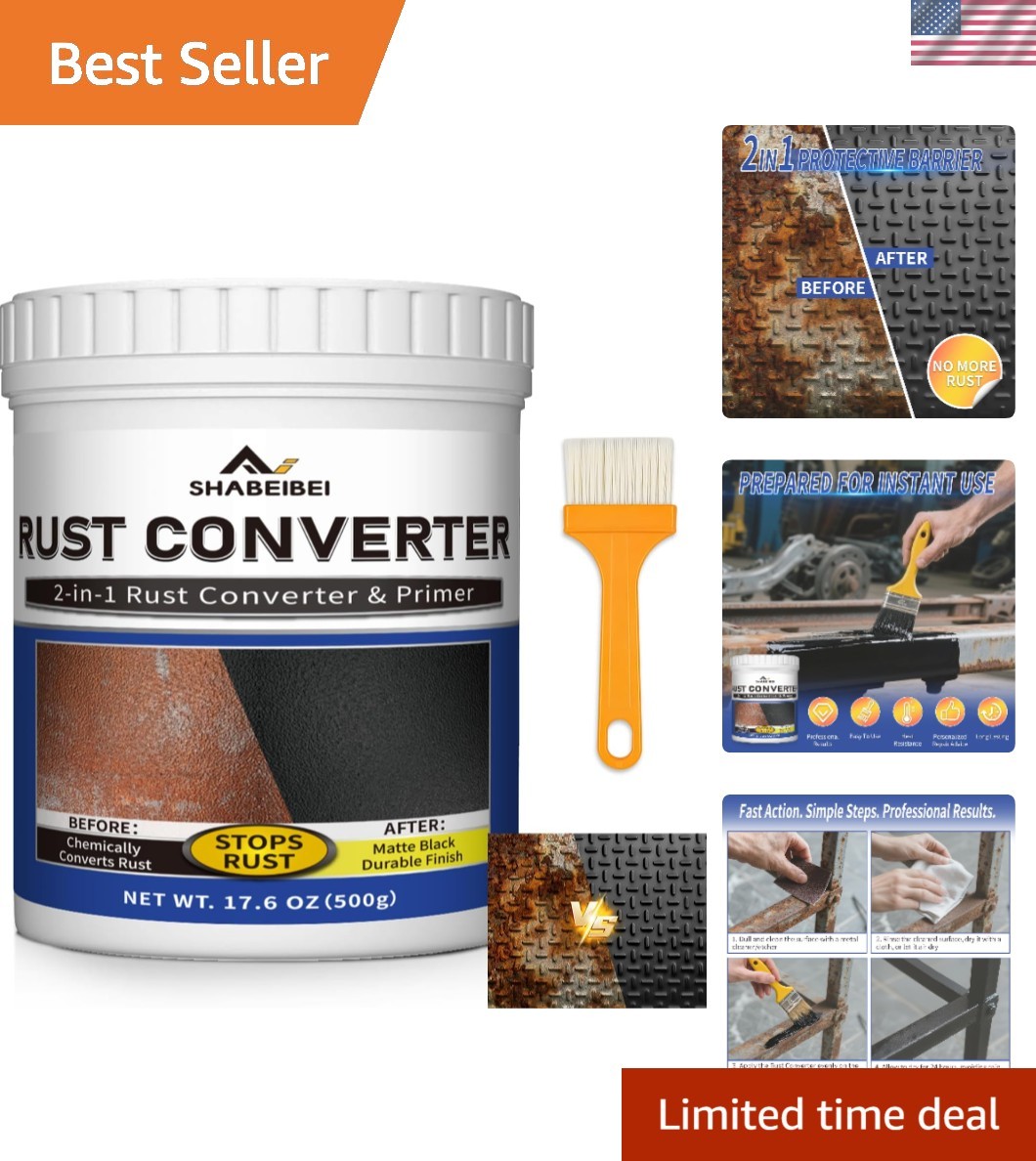 for Metal, 2 in 1 Paint and Primer, Converts Rust to Long-Lasting Protective …