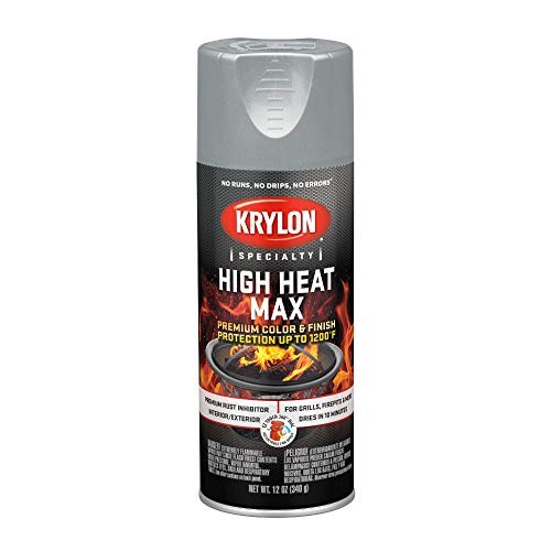 Krylon High Heat 12 Ounce Aluminum Paint Maximum Protection for High Temperat…
