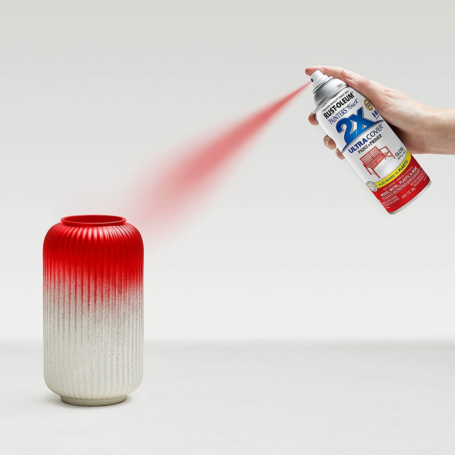 Rust-Oleum 249124 Painter’s Touch 2X Ultra Cover Spray Paint, 12 oz, Gloss Apple