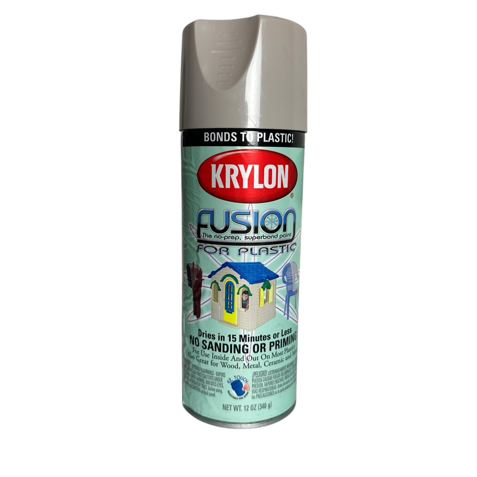 Krylon Fusion For Plastic Spray Paint RIVER ROCK 2323 Gloss NEW