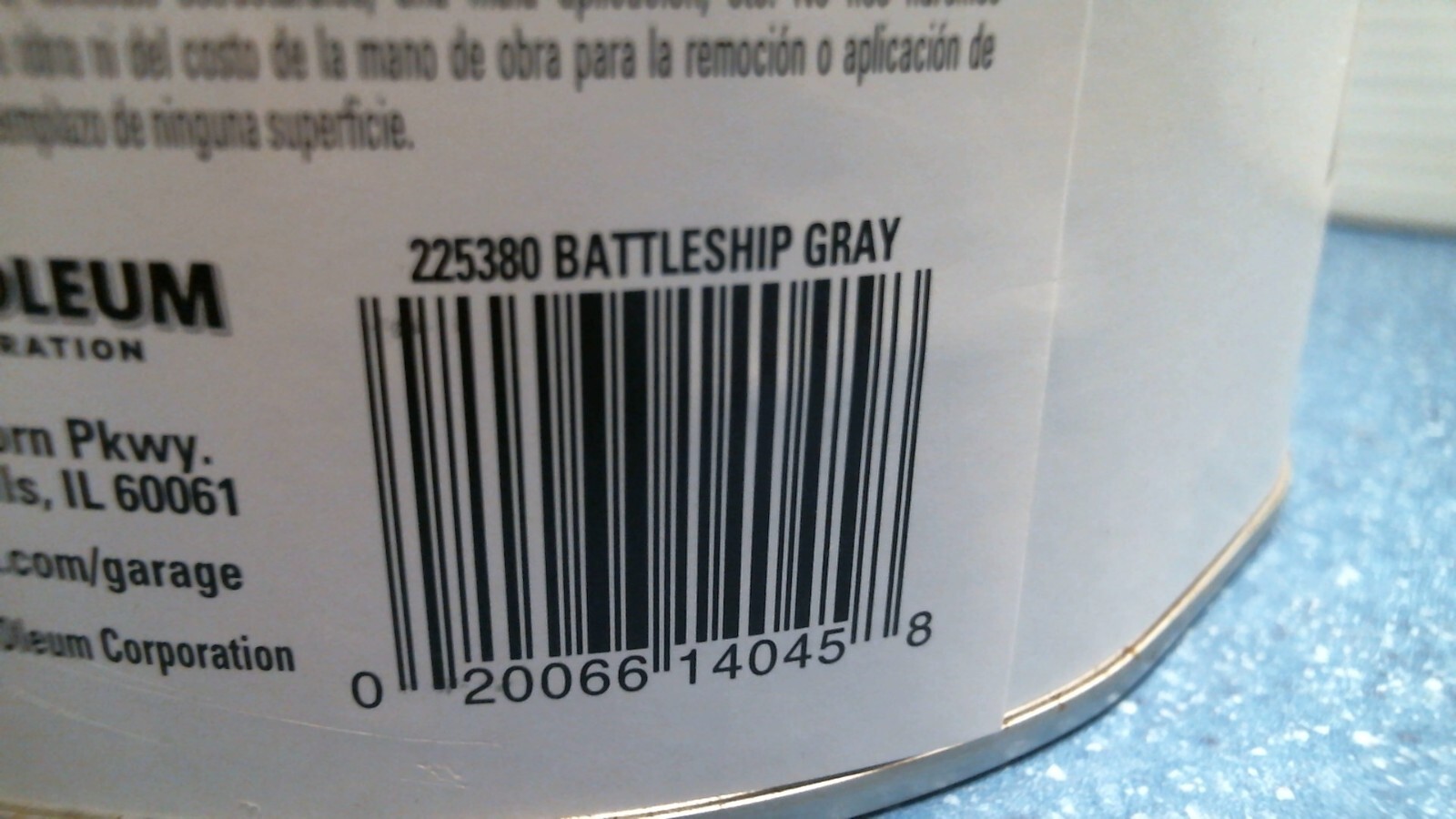 Rust-Oleum Concrete & Garage Floor Paint & Primer Battleship Gray (14045) FS