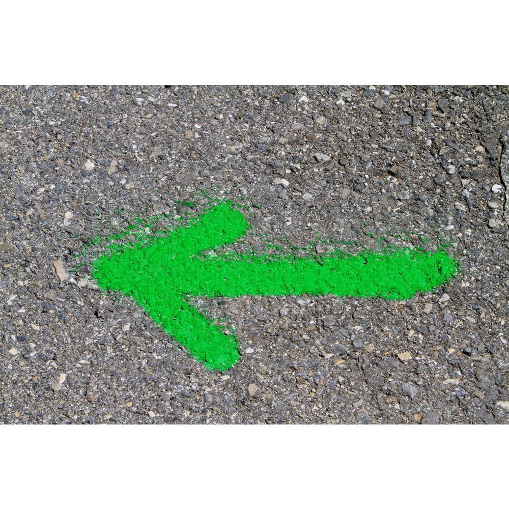 6-Pack 15oz Fluorescent Green Inverted Marking Spray Paint – Exterior, 2X Range