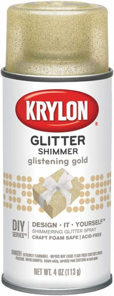 Krylon I00401 Glitter Aerosol Spray, Glistening Gold