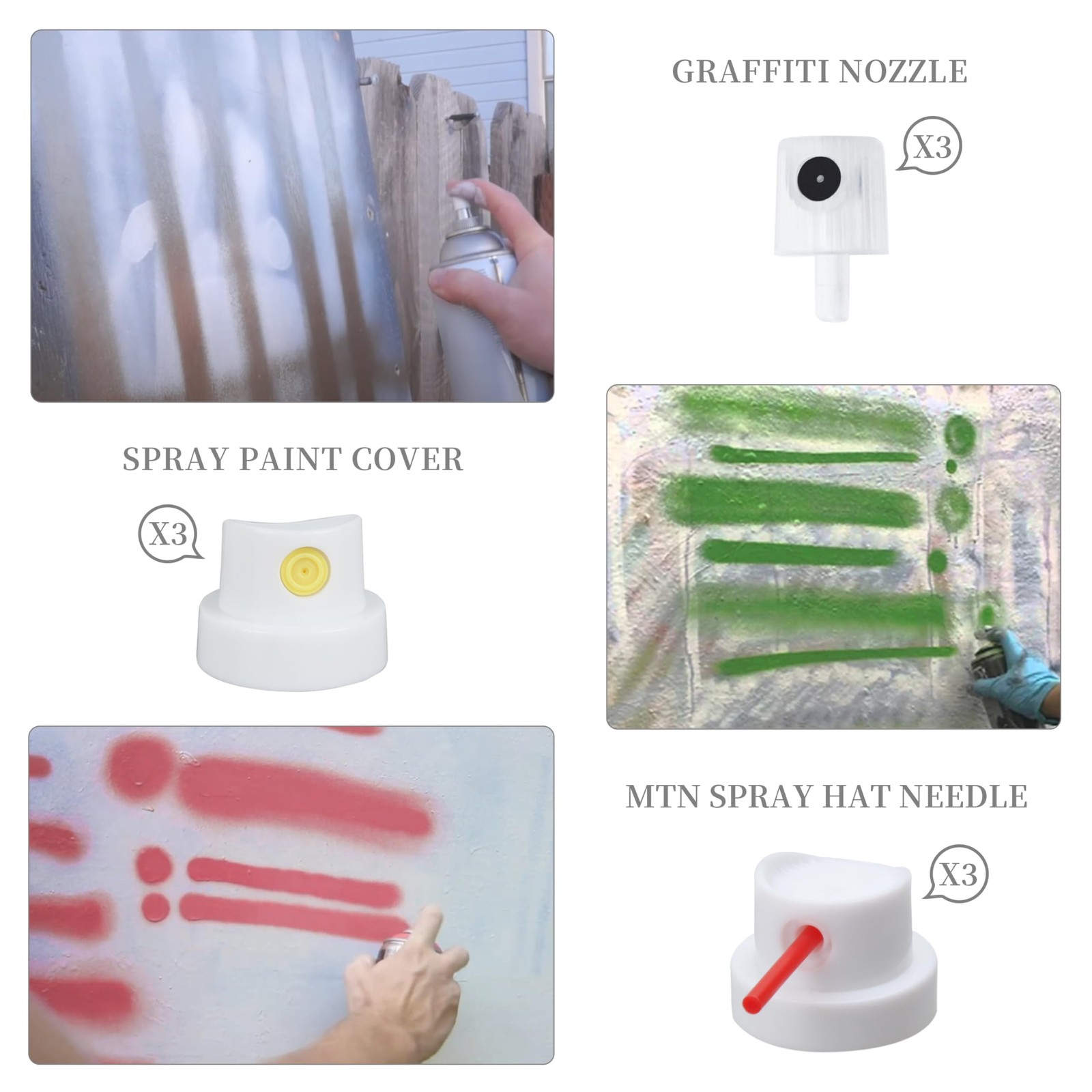 27Pack Spray Can Nozzle Universal Spray Paint Nozzles for Cans Bottle