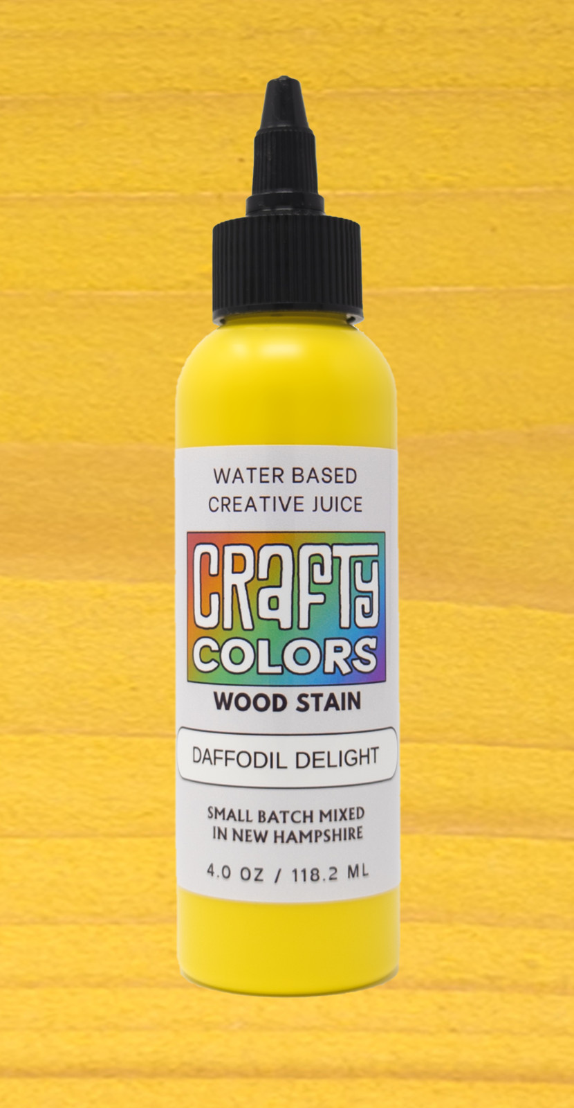 Golden Yellow Wood Stain – Crafty Colors Vibrant Water Based Wood Stains