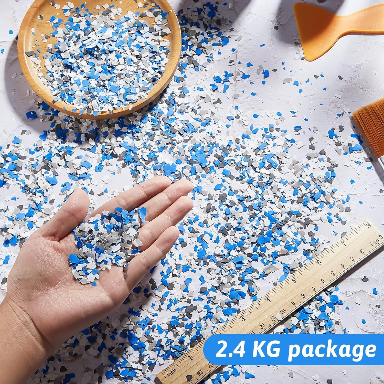2800G Decorative Color Chips Lightweight Paint Flakes for Interior Exterior Use