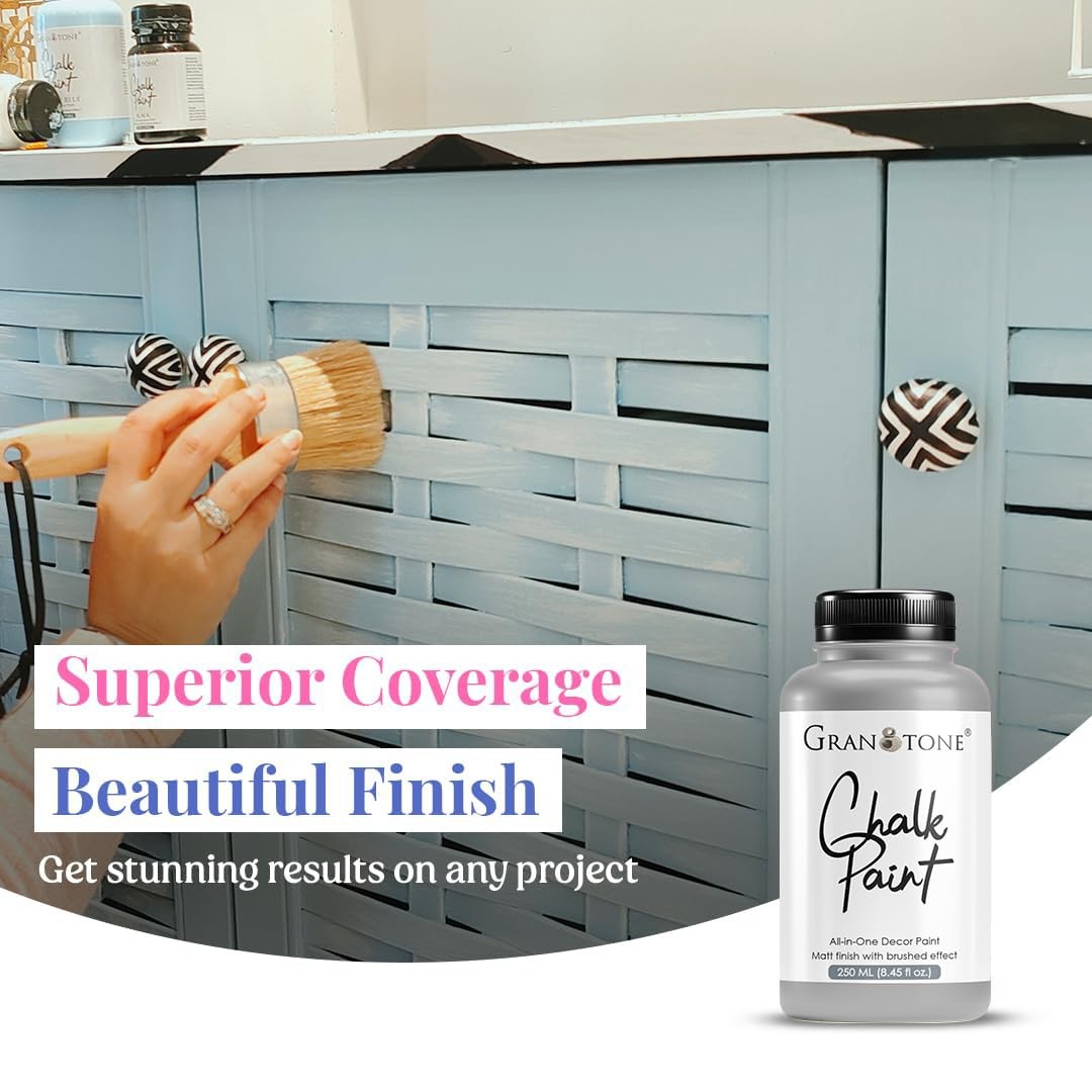 Granotone Chalk Paint Matt Finish Water Based Acrylic Paint 8.5 Fl Oz 250 Ml