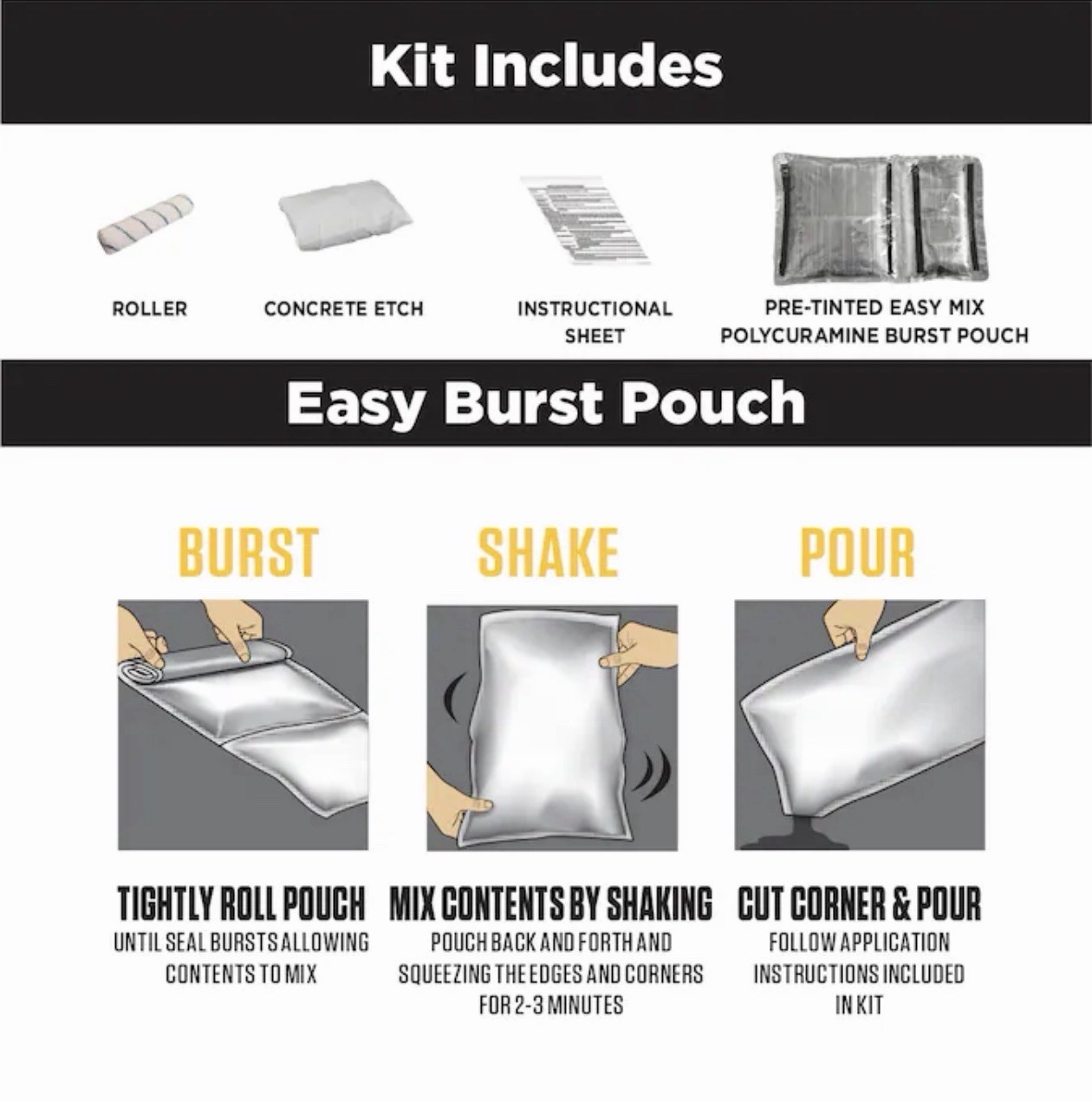 Rust Oleum RockSolid 2-part Silver Polycuramine Concrete and Garage Floor Paint