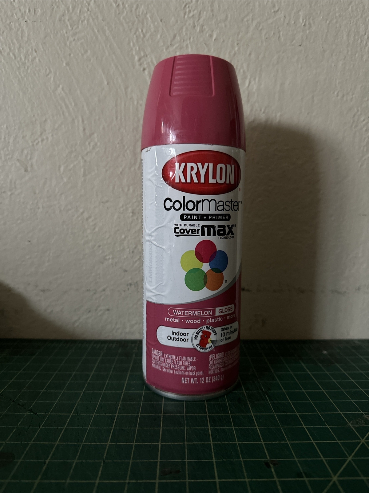Krylon ColorMaster 53533 Watermelon Gloss Acrylic Enamel spray paint 12 oz metal
