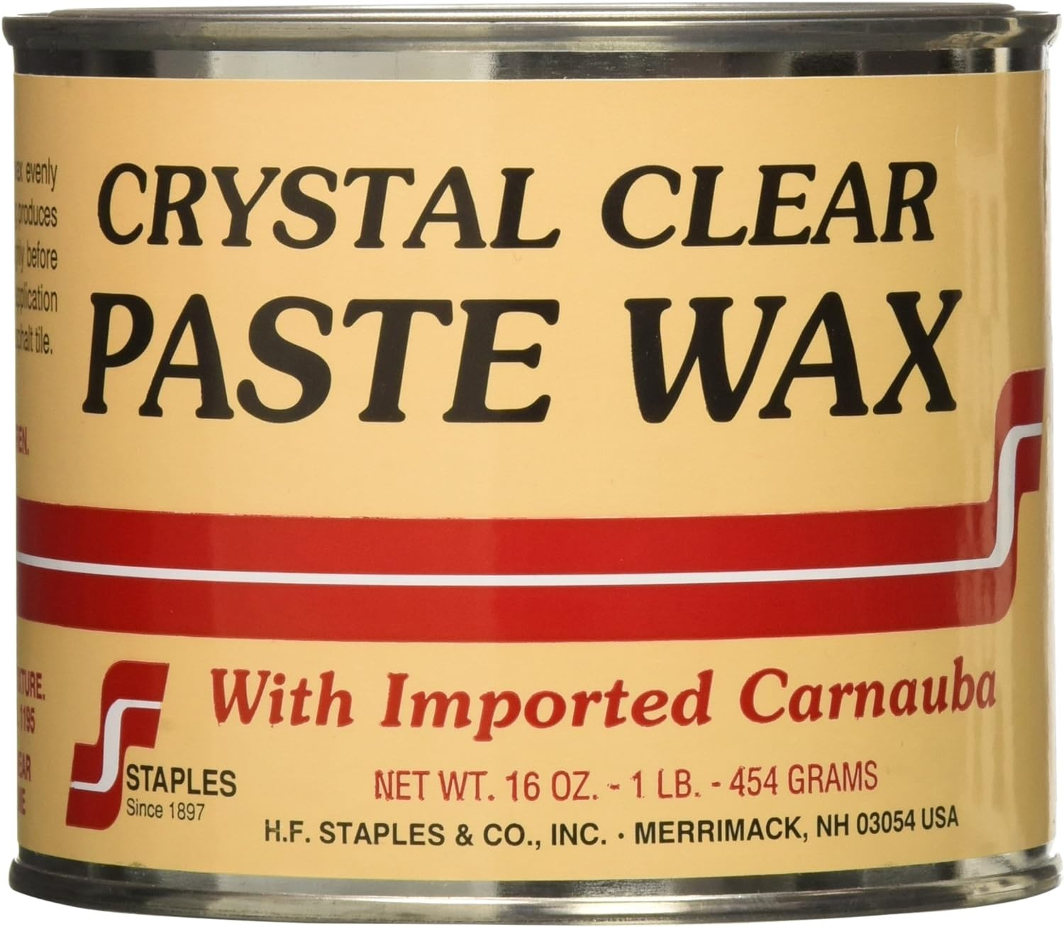 211 Carnauba Paste Wax, 1-Pound, Clear