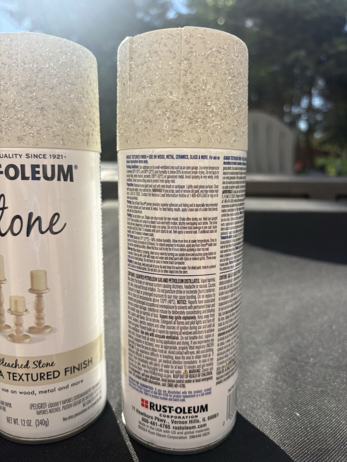 3 Rust-Oleum 342730 Bleached Stone Create Textured Finish 12oz ea Aerosol Spray