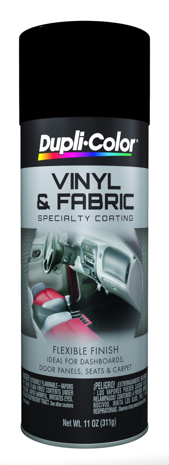 11 oz HVP104 Vinyl and Fabric Coating Aerosol Spray Paint Gloss Black