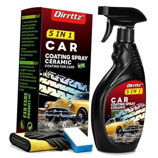 Ceramic Coating for Cars, 16.91 Fl Oz Car Wax Coating Spray, Quick Detailer