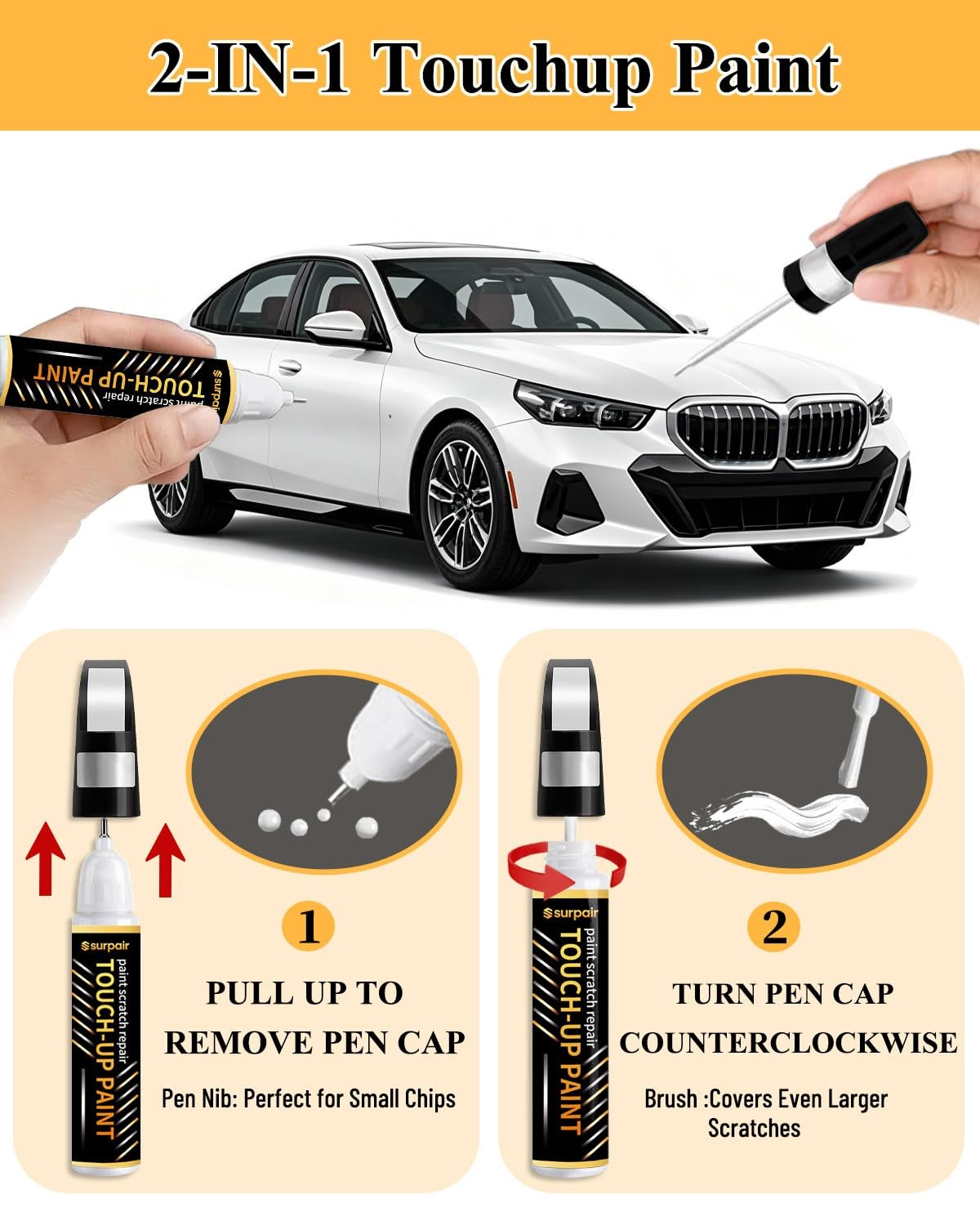 Surpair Tesla Midnight Silver (PMNG) Touch up Paint