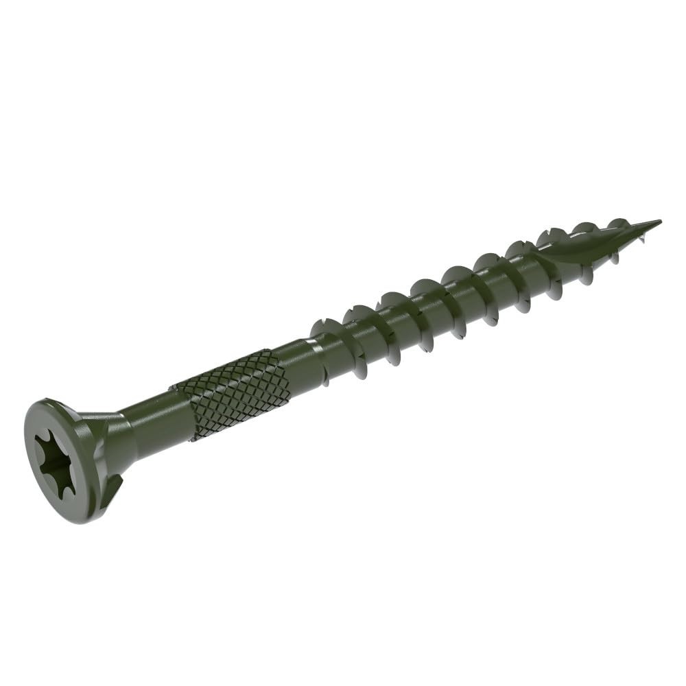 DeckForce Exterior Wood Screws for Decks and Fences – Nano Coated – T-17 Auto…