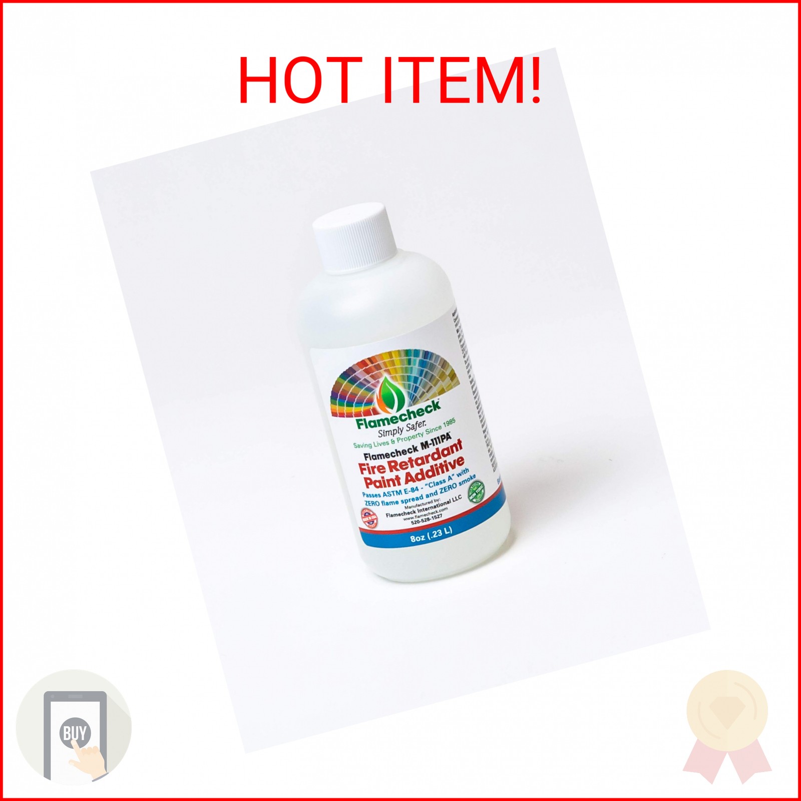 Flamecheck M-111PA Fire Retardant Paint Additive (8 ounce) Mix 8 ounes to 1 US G