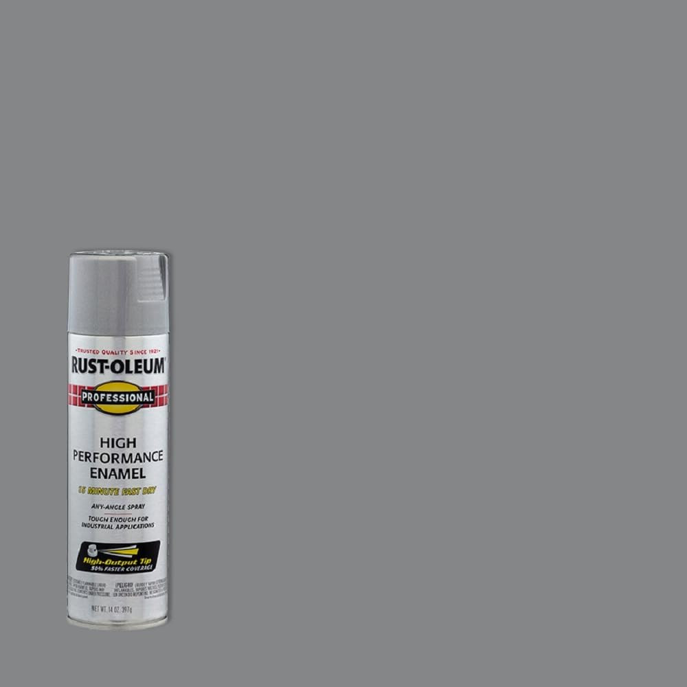 Rust-Oleum 7515838 Professional High Performance Enamel Spray Paint, 14 Oz, Alum