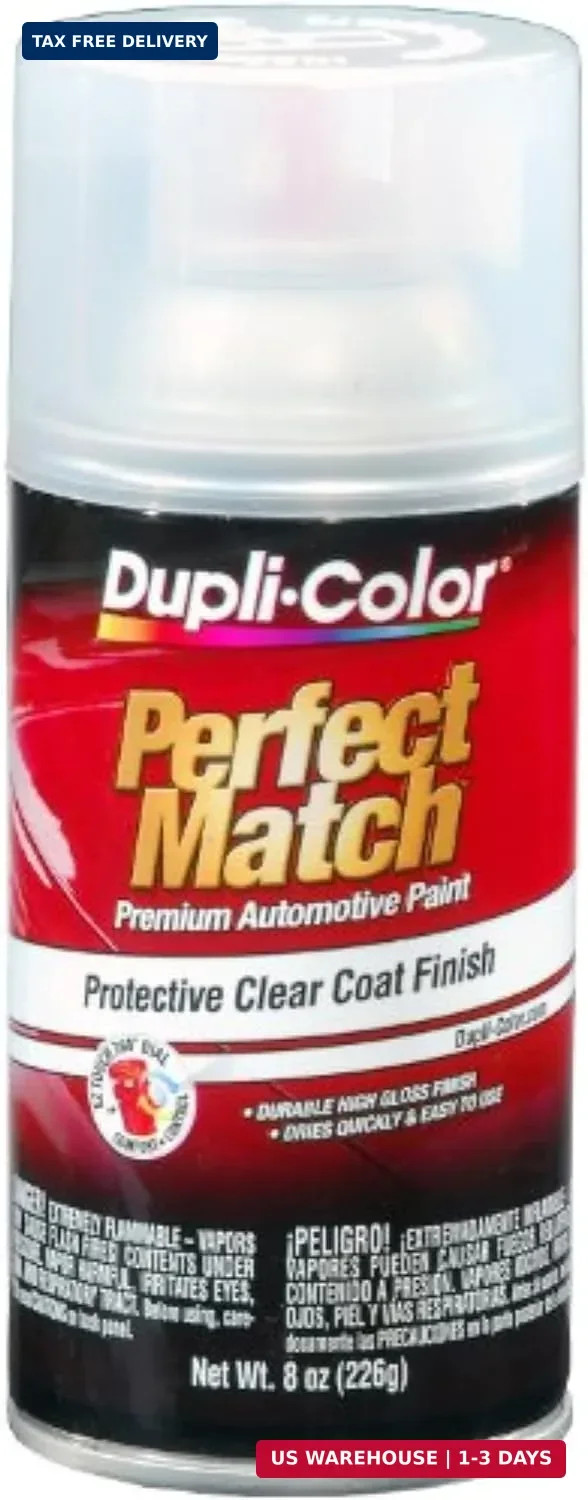 Dupli-Color EBCL01257 Clear Perfect Match Automotive Top Coat – 8 oz. Aerosol