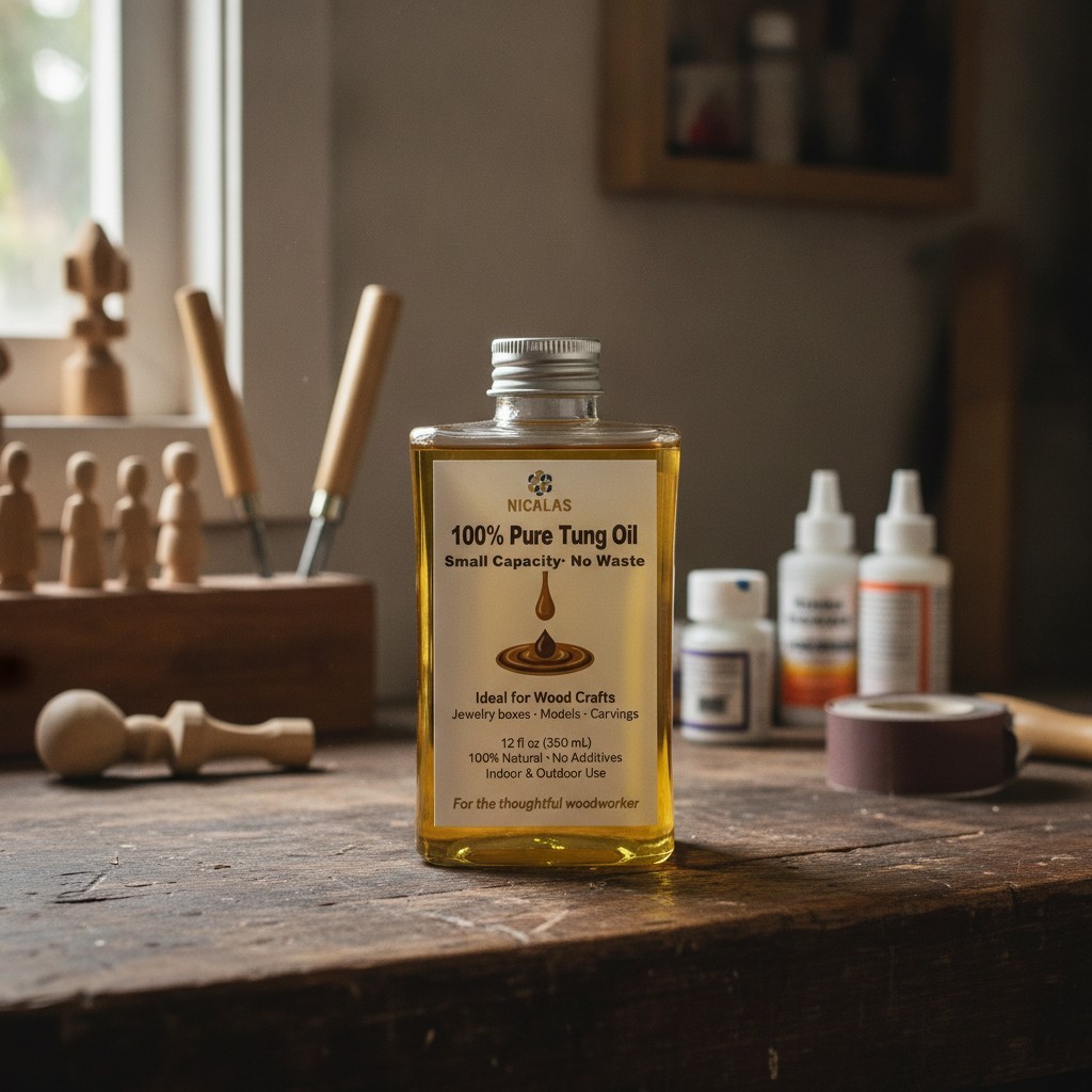 Tung Oil for for Wood Finishing,Food Safety for Furniture & Countertop,100% Pure