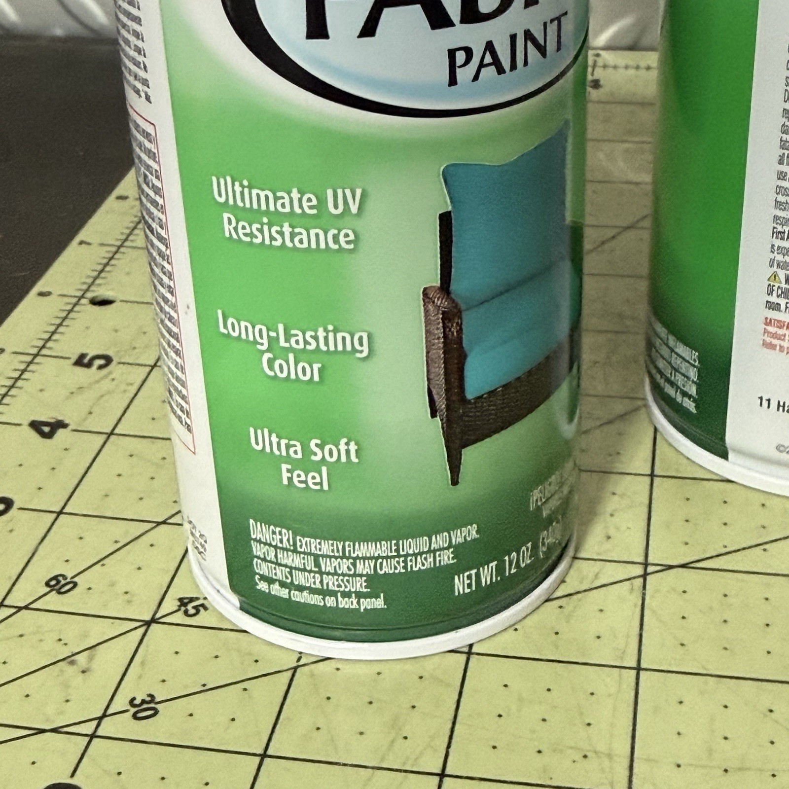 Rustoleum TURQUOISE 12oz Outdoor Fabric Spray Paint UV Resistant Lot Of 4 Cans