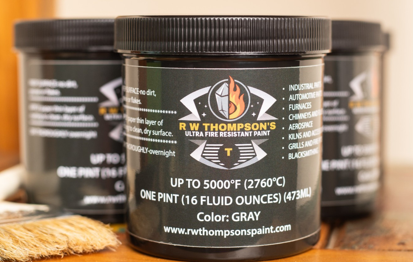 R W Thompson’s Ultra Fire Resistant Paint, High Temperature Ceramic Coating