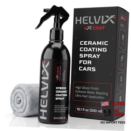 Ceramic Coating Spray For Cars Water Beading Hybrid Solution Shine Streak Free