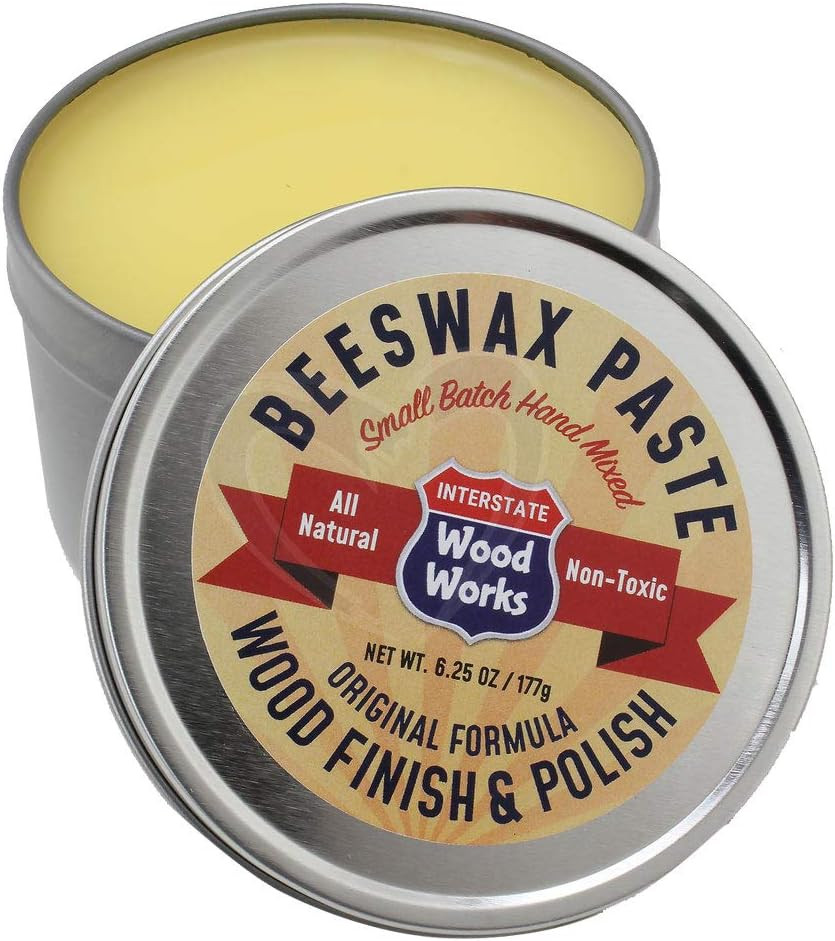 Beeswax Paste Wood Finish & Polish – 6.25 Oz.- Cutting Board Sealer – Made in Am