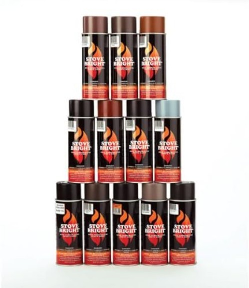 Fireplace Satin Black Paint – High Temp Satin Black Spray Paint, Withstands u…