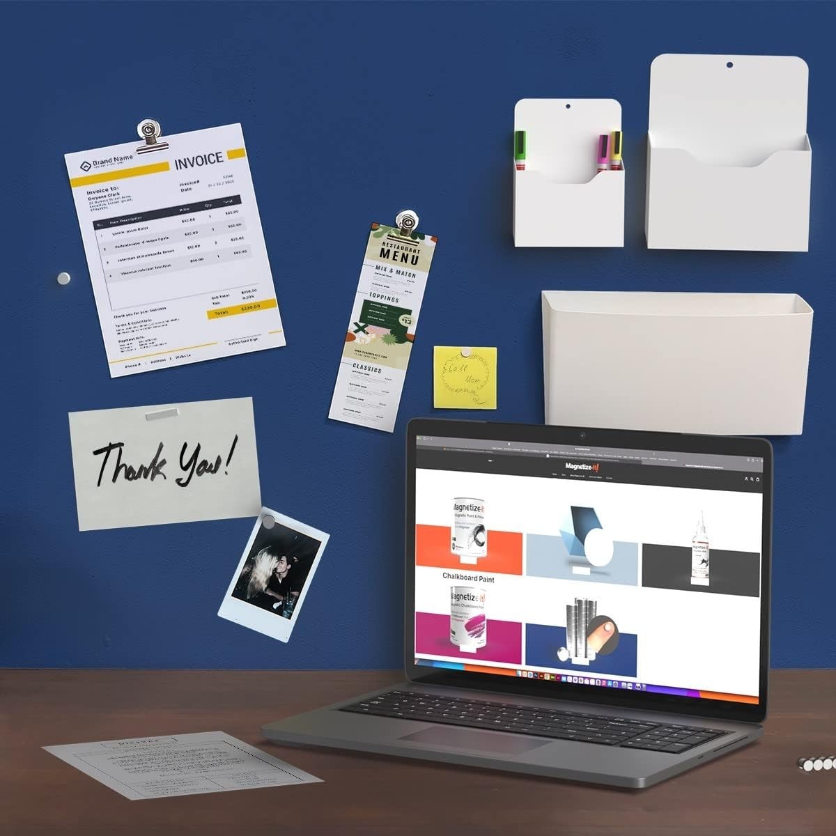 32oz Magnetic Paint & Primer – Create Interactive Walls with Water Resistance