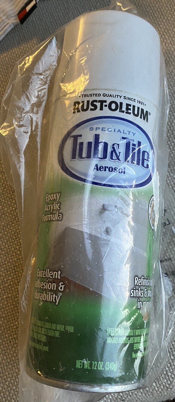 Rust-Oleum Tub And Tile Spray Paint. 12 oz. White (Pack of 1)