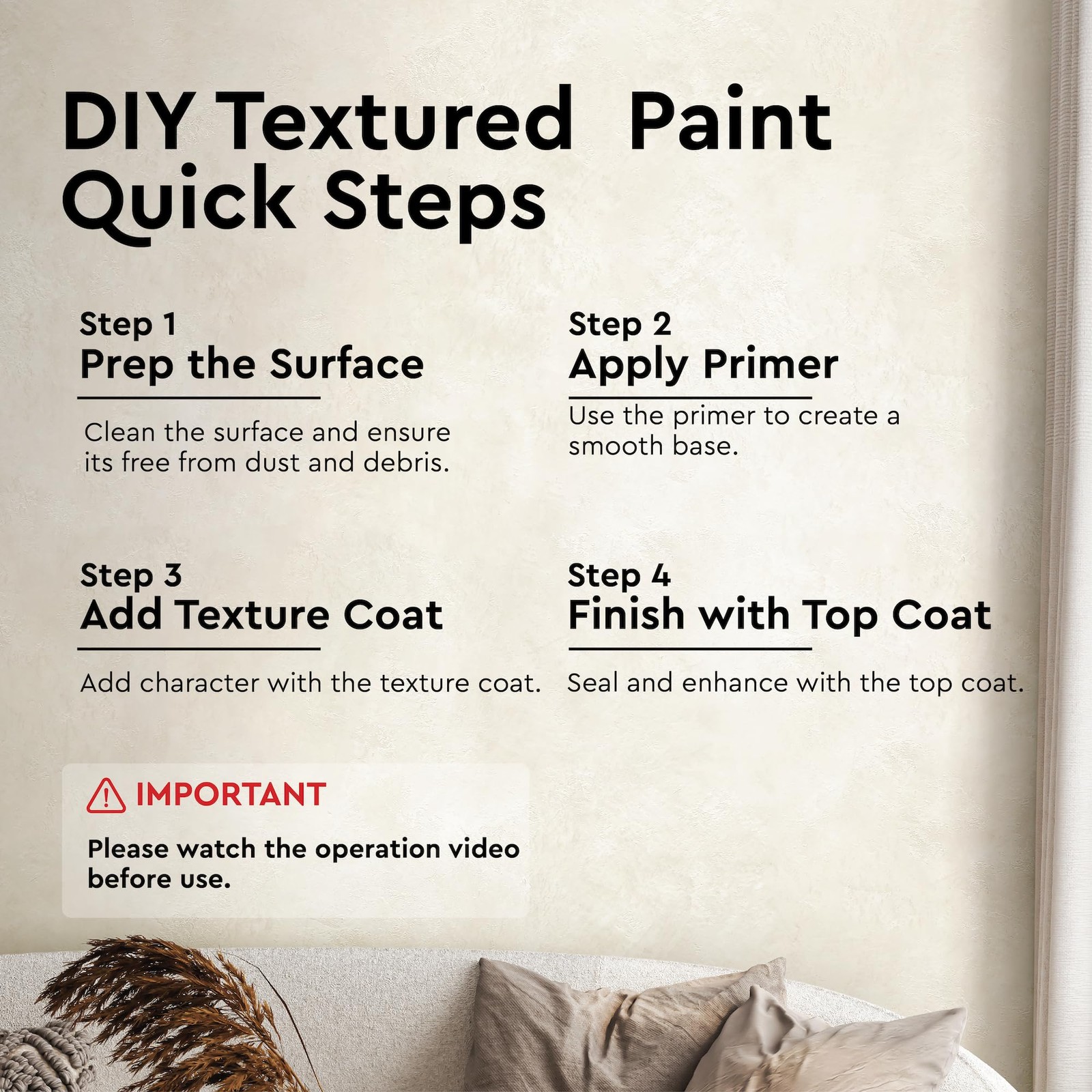 SUZUKA Strato Texture Limewash Effect Matte Wall Paint SCT-311 Dove White